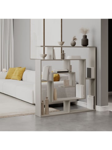 Scandinavia Concept Boekenkast "Labirent" beige - (B)125 x (H)128,6 x (D)22 cm