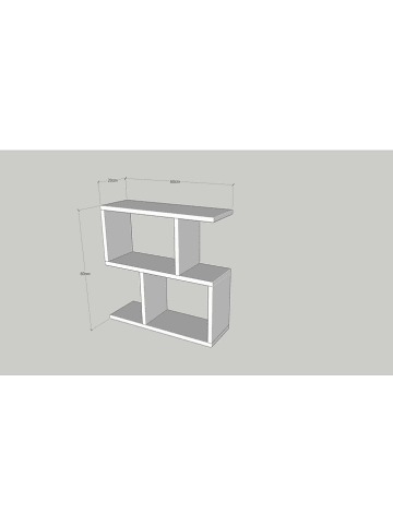 Scandinavia Concept Beistelltisch "Life" in Eiche - (B)60 x (H)60 x (T)20 cm