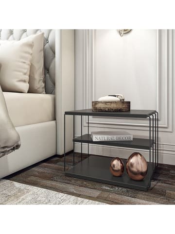 Scandinavia Concept Bijzettafel "Lifon" antraciet/zwart - (B)50 x (H)40 x (D)40 cm