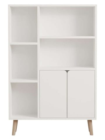 Scandinavia Concept Bücherregal "Lumo" in Weiß - (B)25 x (H)48,6 x (T)50 cm