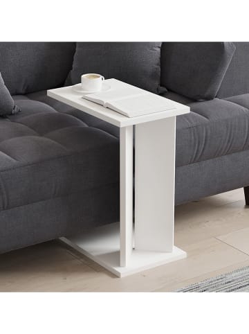 Scandinavia Concept Bijzettafel "Lun" wit - (B)25 x (H)48,6 x (D)50 cm