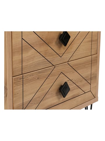 Scandinavia Concept Nachttisch "Luna" in Hellbraun - (B)50 x (H)55 x (T)40 cm