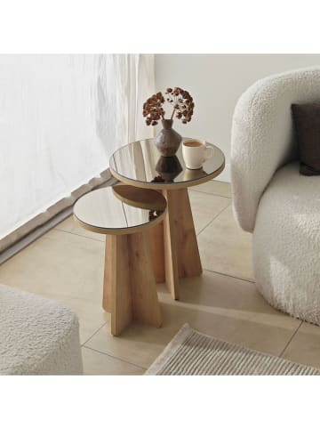 Scandinavia Concept Stoliki (2 szt.) "Luna 2" w kolorze jasnobrązowym