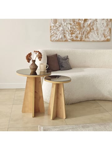 Scandinavia Concept Stoliki (2 szt.) "Luna 2" w kolorze jasnobrązowym