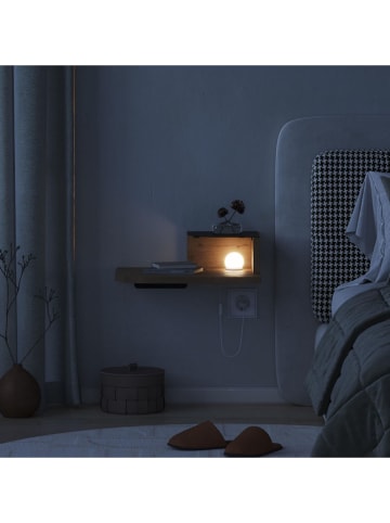 Scandinavia Concept Nachttisch "Luno" in Braun/ Grau - (B)40 x (H)16,2 x (T)30 cm