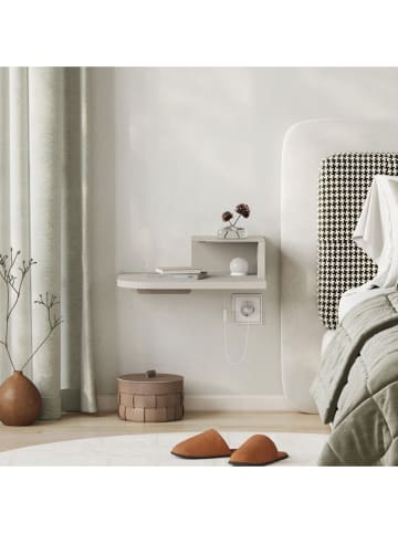 Scandinavia Concept Nachttisch "Luno" in Beige - (B)40 x (H)16,2 x (T)30 cm