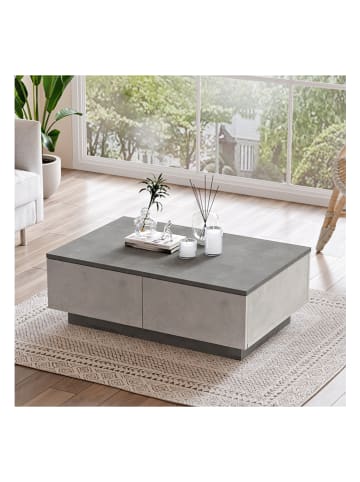 Scandinavia Concept Couchtisch in Grau/ Anthrazit - (B)90 x (H)31,6 x (T)60 cm