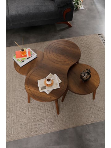 Scandinavia Concept 3-delige set: salontafels bruin