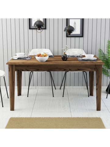 Scandinavia Concept Eetkamertafel "Milan" bruin - (B)145 x (H)75 x (D)88 cm