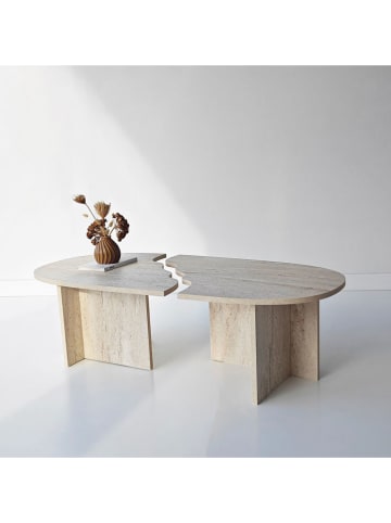 Scandinavia Concept Salontafel "Missisipi" beige - (B)120 x (H)38 x (D)60 cm