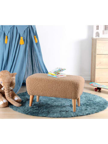 Scandinavia Concept Pouf "Moouv" in Hellbraun - (B)61 x (H)33 x (T)32 cm