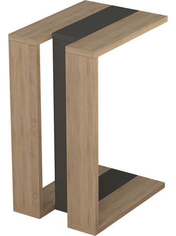 Scandinavia Concept Beistelltisch "Muju" in Eiche/ Anthrazit - (B)40 x (H)57 x (T)30 cm