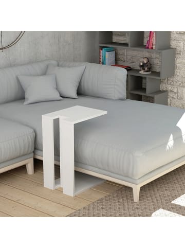 Scandinavia Concept Beistelltisch "Muju" in Weiß - (B)40 x (H)57 x (T)30 cm