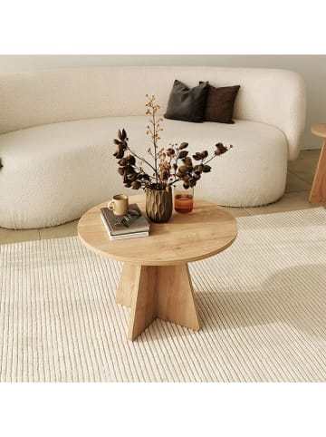 Scandinavia Concept Couchtisch "Mushroom" in Eiche - (H)40 x Ø 60 cm