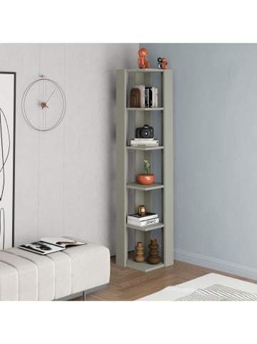 Scandinavia Concept Bücherregal "Nati Corner" in Grün - (B)31,8 x (H)160,8 x (T)31,8 cm