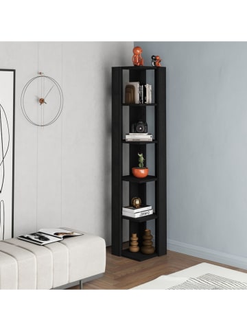 Scandinavia Concept Boekenkast "Nati Corner" zwart - (B)31,8 x (H)160,8 x (D)31,8 cm
