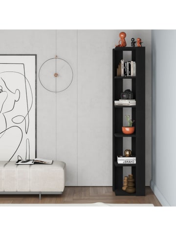 Scandinavia Concept Boekenkast "Nati Corner" zwart - (B)31,8 x (H)160,8 x (D)31,8 cm
