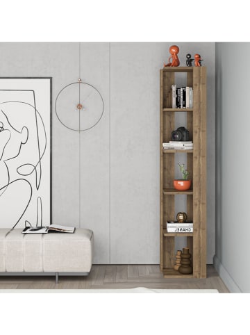 Scandinavia Concept Boekenkast "Nati Corner" bruin - (B)52,4 x (H)149 x (D)22,6 cm