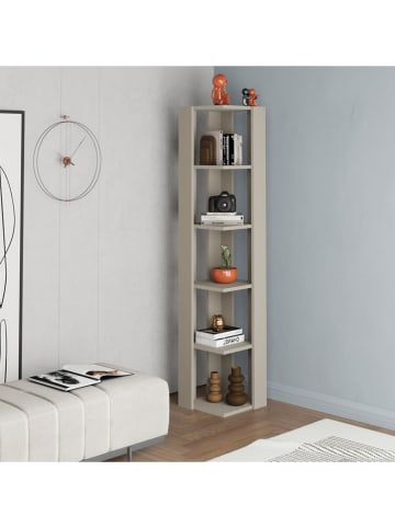 Scandinavia Concept Bücherregal "Nati Corner" in Beige - (B)31,8 x (H)160,8 x (T)31,8 cm