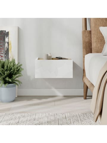 Scandinavia Concept Nachttisch "Onda" in Onda/ Beige - (B)38,4 x (H)18,5 x (T)31 cm