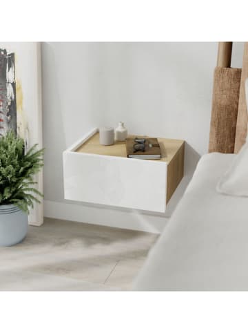 Scandinavia Concept Nachttisch "Onda" in Onda/ Beige - (B)38,4 x (H)18,5 x (T)31 cm