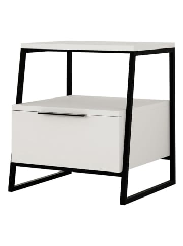 Scandinavia Concept Nachttisch "Pal" in Weiß - (B)45 x (H)50 x (T)41 cm