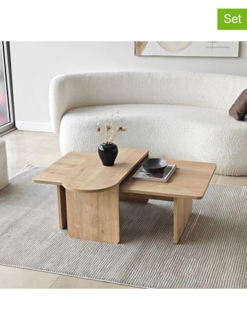 Scandinavia Concept Ławy (2 szt.) "Paris" w kolorze jasnobrązowym