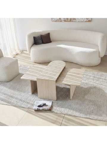 Scandinavia Concept 2-delige set: salontafels "Paris" beige/lichtbruin