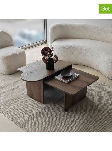 Scandinavia Concept 2er-Set: Couchtische "Paris" in Braun