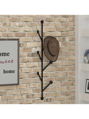 Scandinavia Concept Wandgarderobe "Ponpon" in Schwarz - (H)94 cm