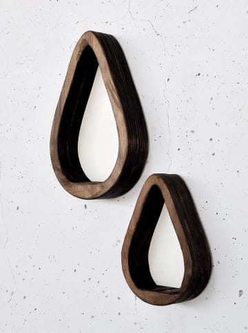 Scandinavia Concept Regały ścienne (2 szt.) w kolorze brązowym