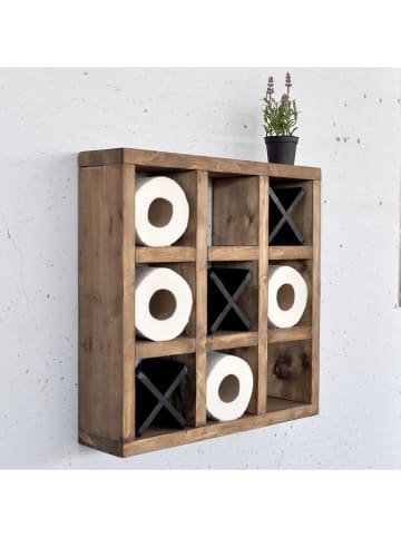 Scandinavia Concept Wandmeubel lichtbruin - (B)42,5 x (H)42,5 x (D)11 cm