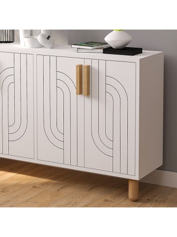 Scandinavia Concept Sidetable "Rodney" wit - (B)120 x (H)73 x (D)29,6 cm