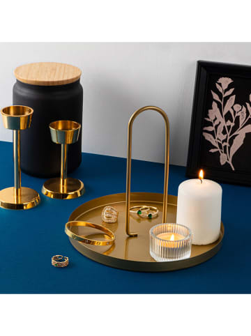 Scandinavia Concept Tablett in Gold - (H)18 x Ø 20,5 cm