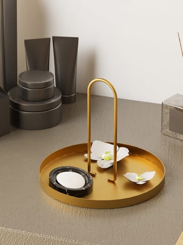 Scandinavia Concept Tablett in Gold - (H)18 x Ø 20,5 cm