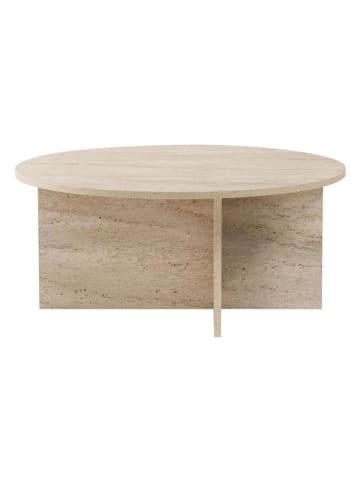 Scandinavia Concept Couchtisch "Soleil" in Beige - (H)40 x Ø 90 cm