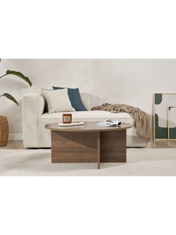 Scandinavia Concept Couchtisch "Soleil" in Braun - (H)40 x Ø 90 cm