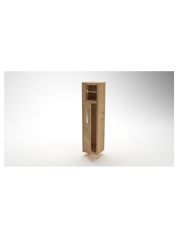 Scandinavia Concept Badschrank "Star" in Eiche - (B)15 x (H)70 x (T)13 cm