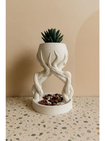 Scandinavia Concept Blumentopf in Creme - (B)14 x (H)19,5 cm