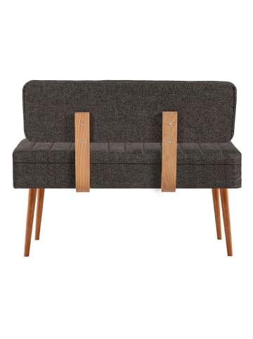 Scandinavia Concept Opbergbank "Vina" antraciet - (B)90 x (H)40 x (D)39 cm