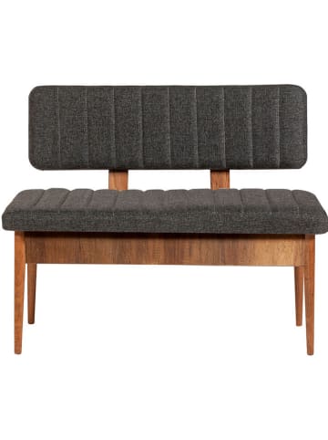 Scandinavia Concept Zitbank walnootkleurig/antraciet - (B)110 x (H)85 x (D)40 cm