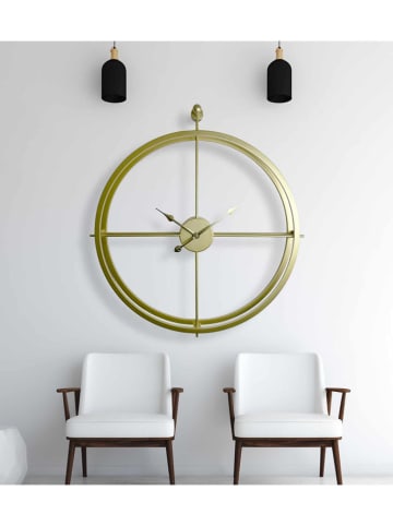 Scandinavia Concept Wandklok goudkleurig - (B)75 x (H)85 cm