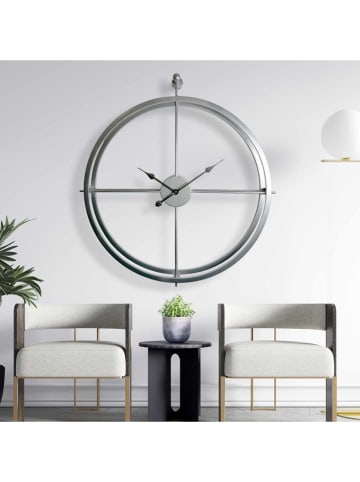 Scandinavia Concept Zegar w kolorze srebrno-białym - 75 x 85 cm