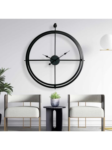 Scandinavia Concept Wandklok zwart - (B)75 x (H)85 cm