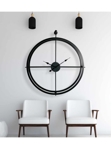 Scandinavia Concept Wandklok zwart - (B)75 x (H)85 cm