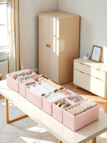 Scandinavia Concept Kosze (8 szt.) w kolorze jasnoróżowym