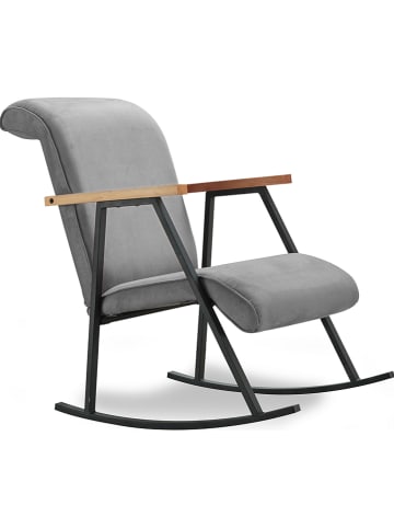 Scandinavia Concept Schaukelstuhl "Yoka" in Grau - (B)55 x (H)96 x (T)60 cm