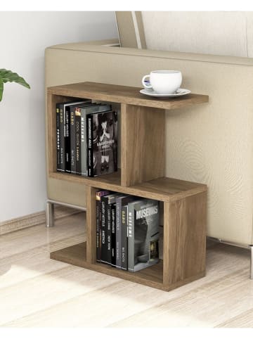 Scandinavia Concept Bijzettafel "Zet" walnootkleurig - (B)45 x (H)51,4 x (D)17 cm