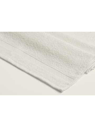 Elizabed 4er-Set: Handtücher in Grau/ Creme/ Weiß