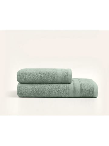 Elizabed 2-częściowy zestaw ręczników w kolorze zielonym